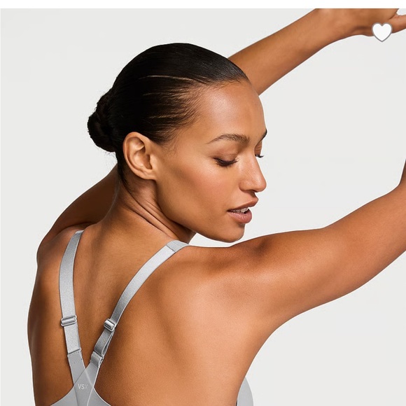 Victoria's Secret Light Gray Zip-Front Sports Bra - Picture 4 of 8